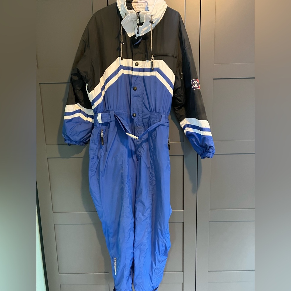 Bogner Black and White One Piece Snowsuit